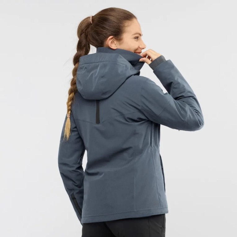 Navy Salomon Speed Women's Insulated Jackets | PH 59216L